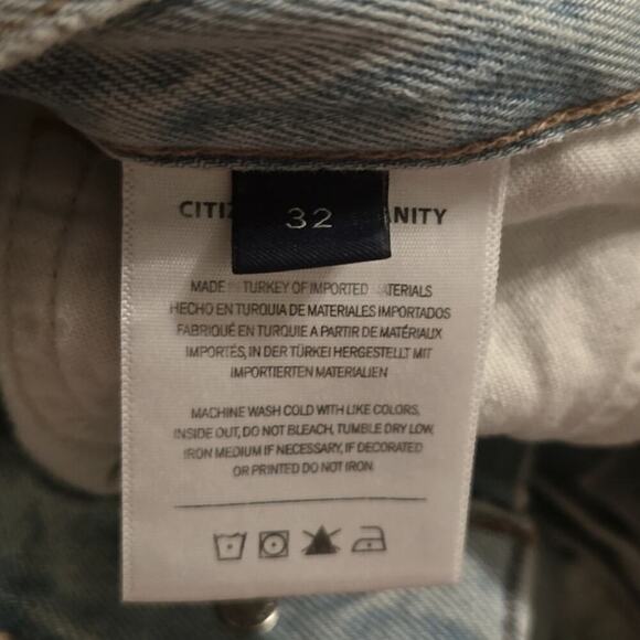 COH CITIZENS OF HUMANITY Paloma Baggy in Moonbeam Jeans Women's Size 32 New - Picture 14 of 16
